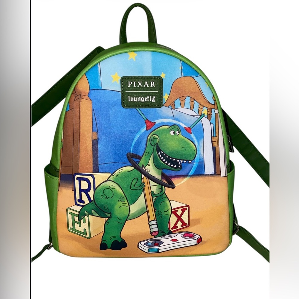 Loungefly pixar Disney Rex Toy Story little arms backpack